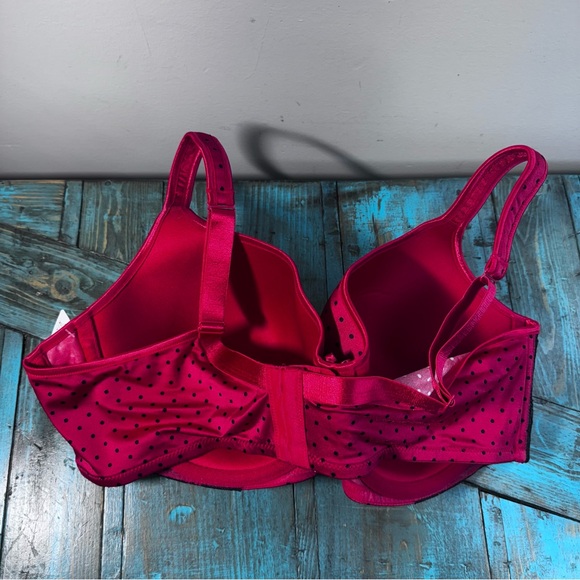 Addition Elle Red Polka Dot Underwire Bra Size 42DD NWT Brand New - Picture 7 of 9